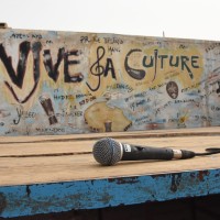 “Vive la Culture”. Podium of the ‘Coupe de Slam’ competition.