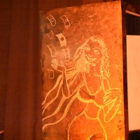 Chalk drawing of ‘Miss Tchad’.