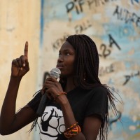 Epiphanie, the first prize winner of the slam competition.